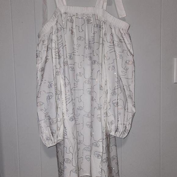 NWT Gorgeous Akira Face Off Boho Sparkling Chic Midi Dress - Picture 9 of 16